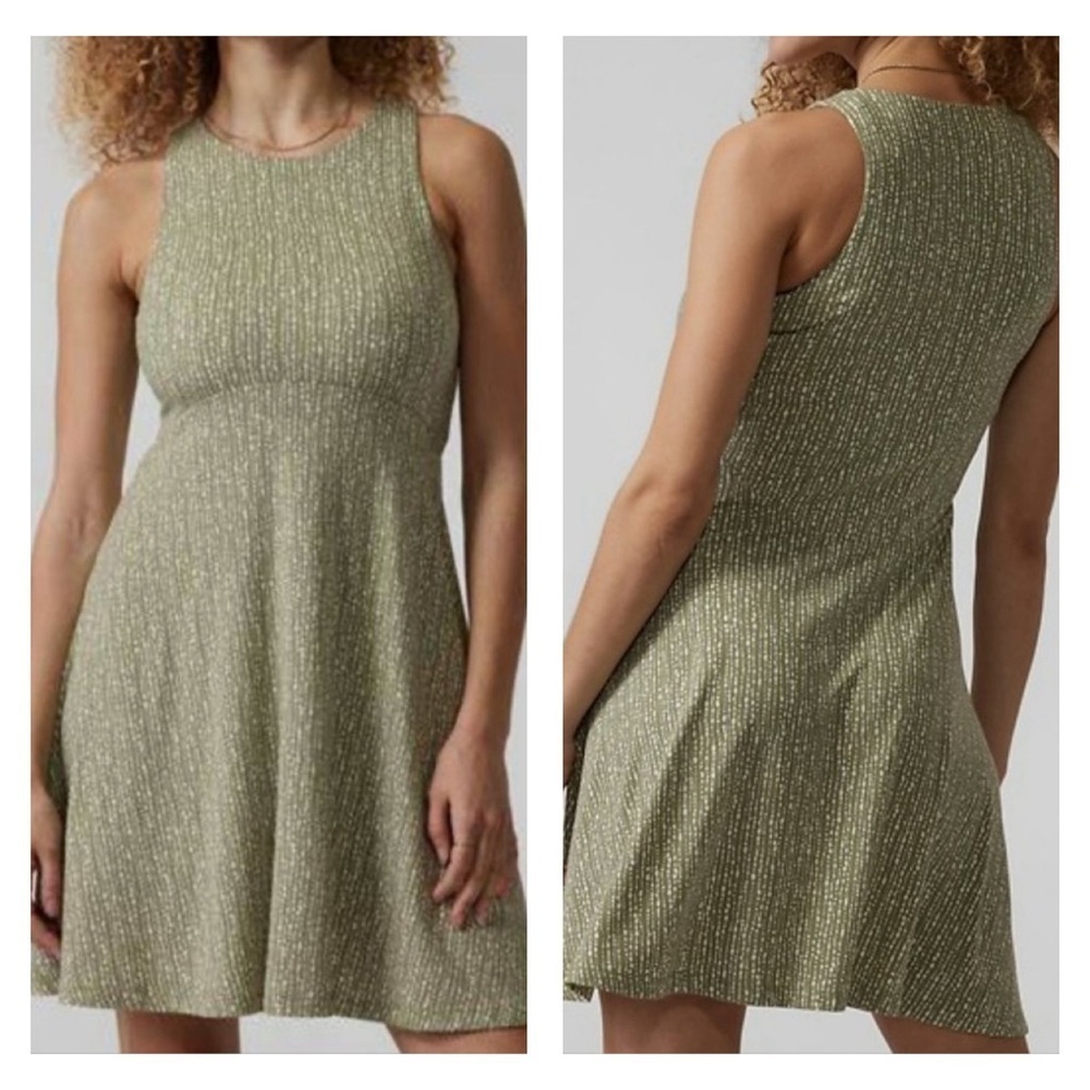 Athleta Green Santorini Thera Dress Size Large Sleeveless